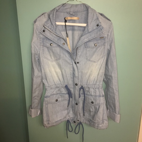 NWT Max Jeans Cloud Wash Utility Jacket - Picture 7 of 7